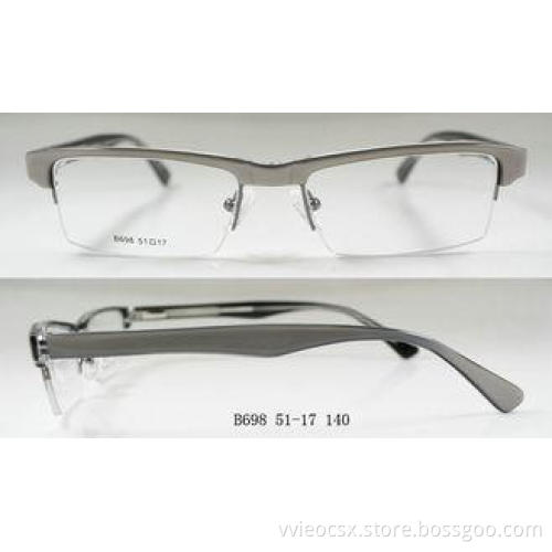 Handmade Acetate Optical Frames , Half Rim Rectangular Eyeg